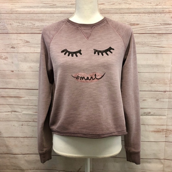 Anthropologie "Smart Mouth" sweatshirt - Picture 1 of 9